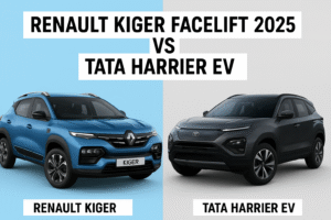 Renault Kiger Facelift 2025 vs Tata Harrier EV 2025 comparison