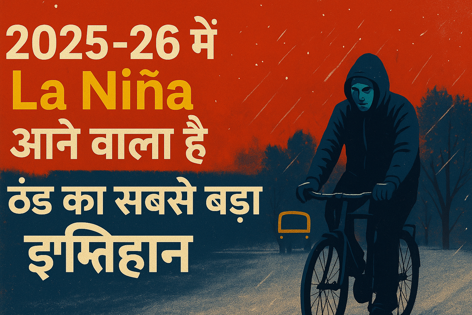 2025-26 की सर्दी: La Niña के कारण आने वाला है ठंड का सबसे बड़ा इम्तिहान 1 La Niña 2025-26 का असर: भारत में कड़ाके की सर्दी, खेती, बिजली और स्वास्थ्य पर पड़ेगा गहरा प्रभाव