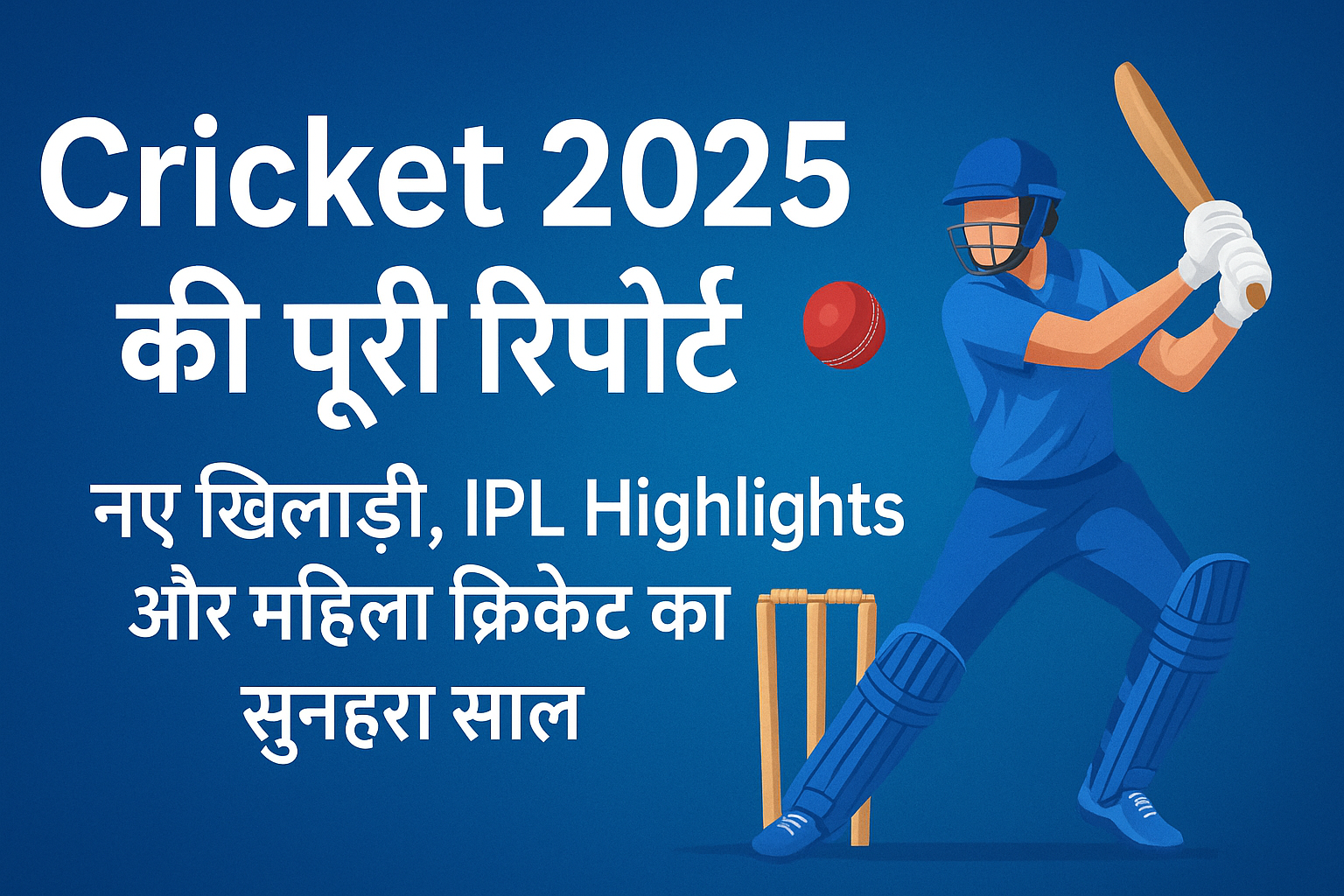 Cricket 2025 की पूरी रिपोर्ट: नए खिलाड़ी, IPL Highlights और महिला क्रिकेट का सुनहरा साल 1 Cricket 2025 में भारतीय टीम, नए खिलाड़ी और महिला क्रिकेट की झलक – IPL और अंतरराष्ट्रीय मुकाबलों के शानदार पलों के साथ