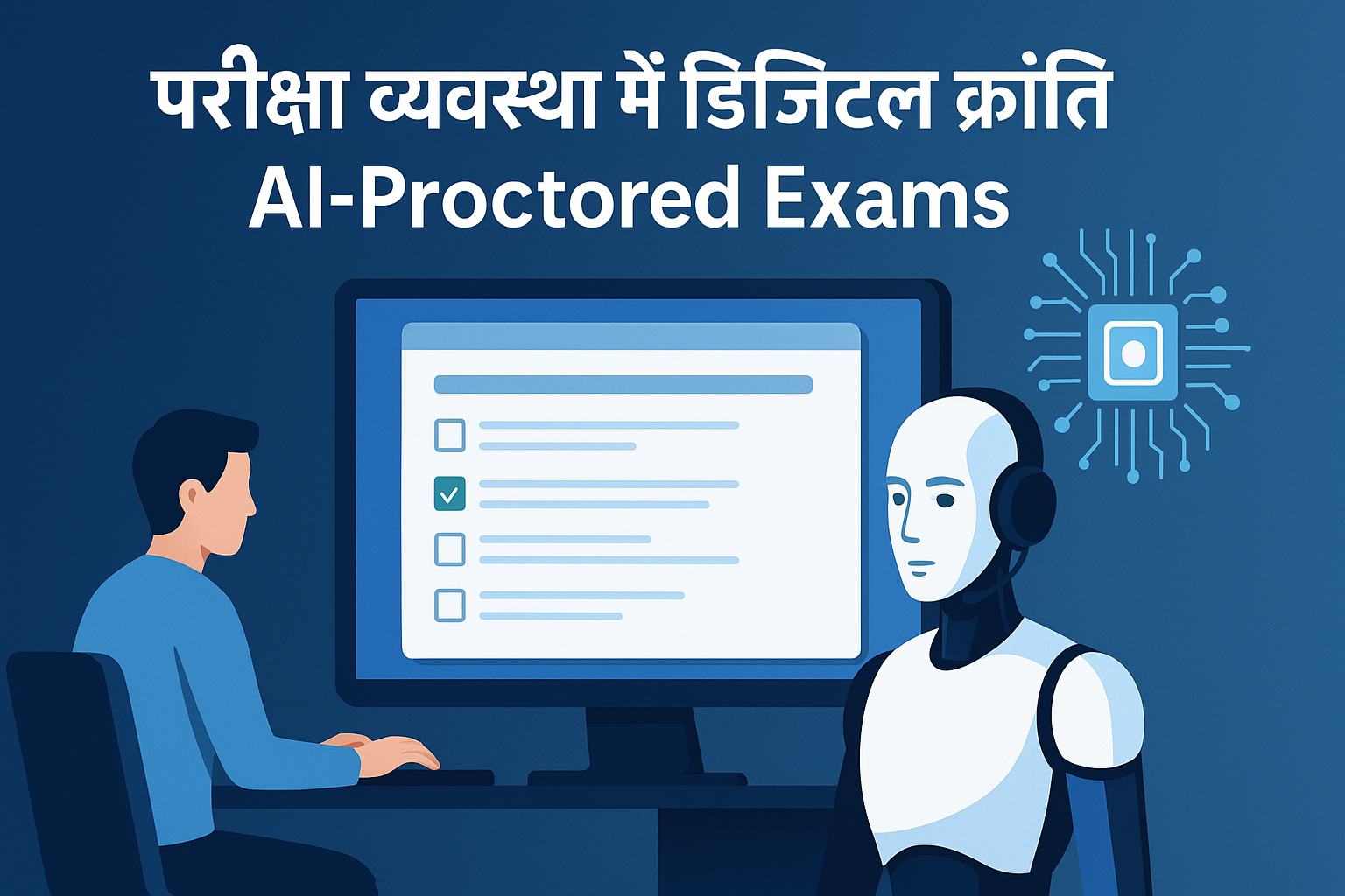 AI-Proctored Exams 2025 – भारत की परीक्षा प्रणाली में डिजिटल निगरानी और निष्पक्ष मूल्यांकन की नई पहल
