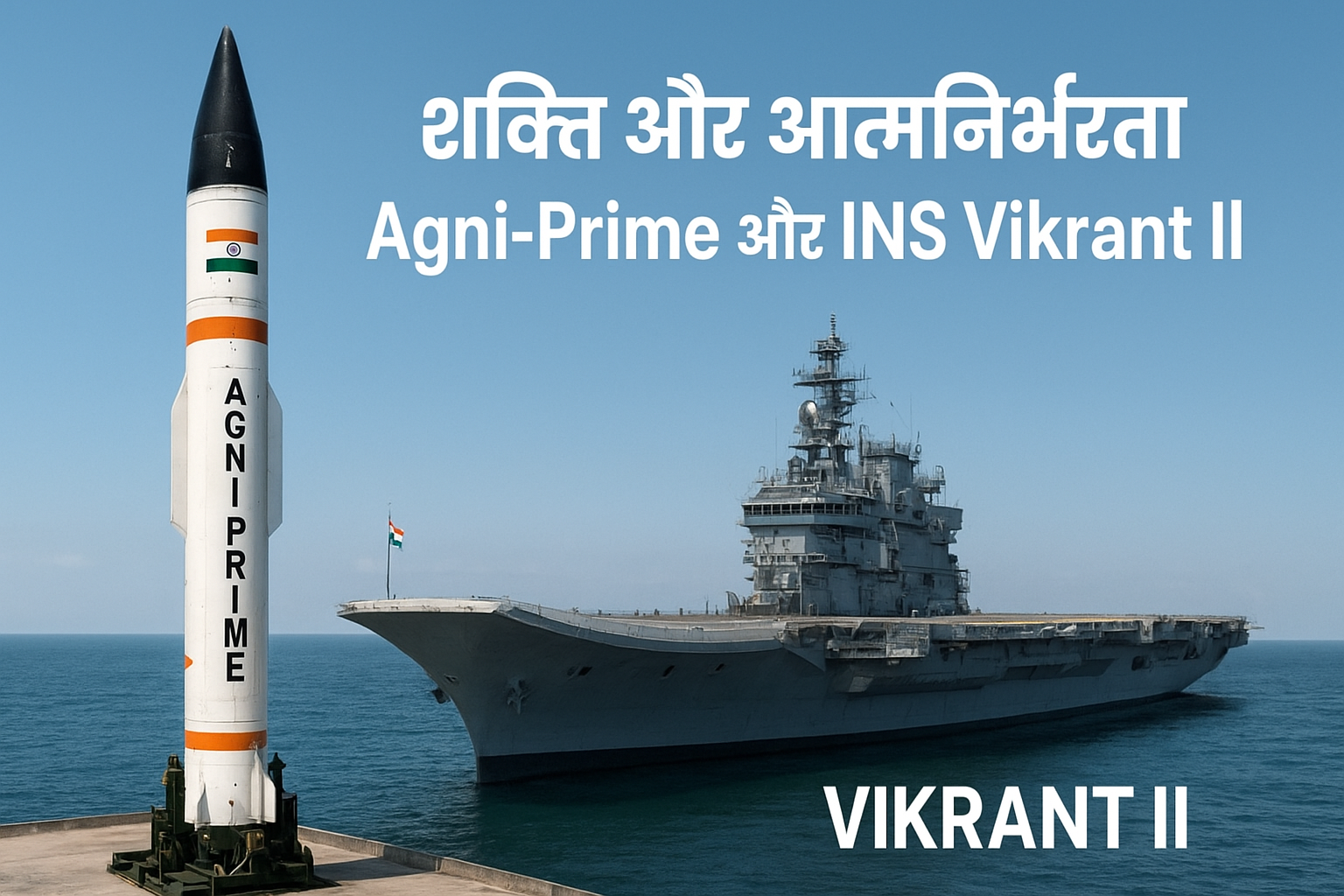 Agni Prime Missile और INS Vikrant II – आत्मनिर्भर भारत की रक्षा तकनीक और रणनीतिक मजबूती का प्रतीक