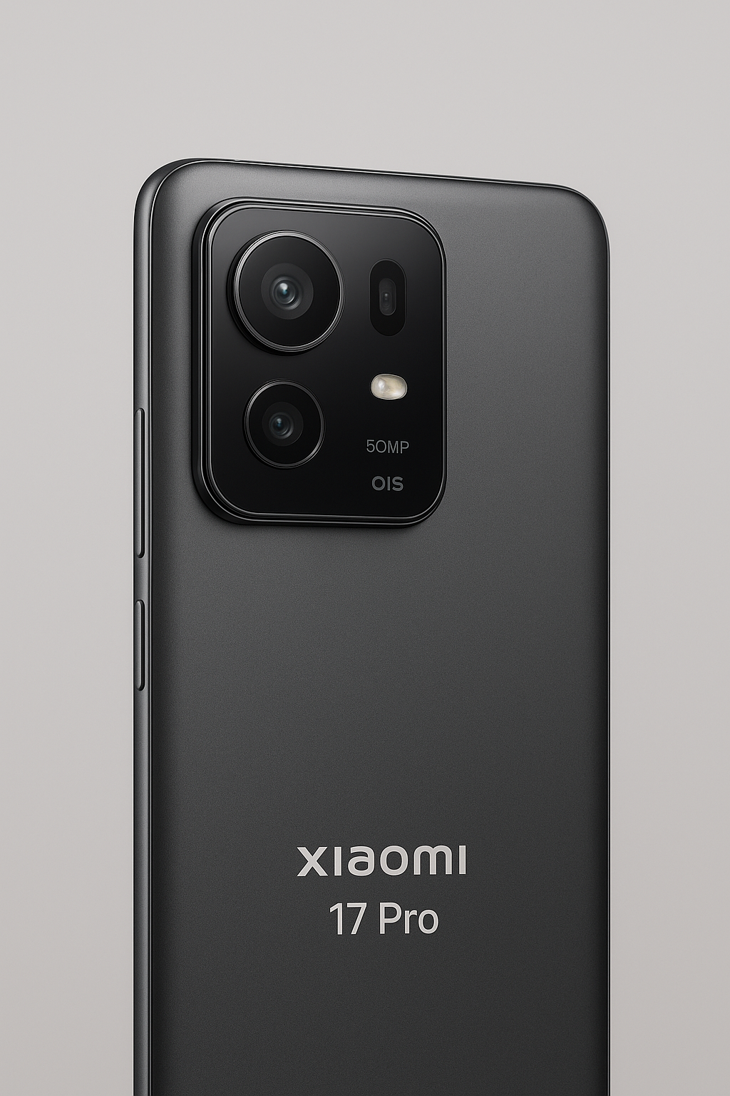 Xiaomi 17 Pro triple 50 MP camera setup including main, ultra-wide, and telephoto lenses with AI enhancement for professional photography.