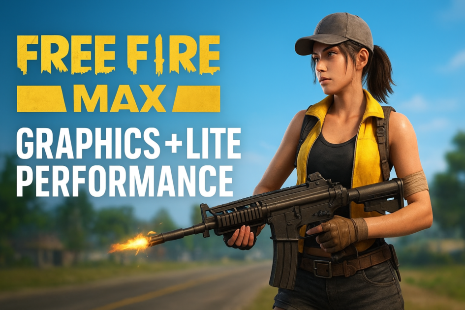 Free Fire MAX के सुंदर ग्राफिक्स और Lite Performance – Jio, Vivo, Poco, Redmi और Samsung जैसे mid-range phones पर smooth चलने वाला gameplay.