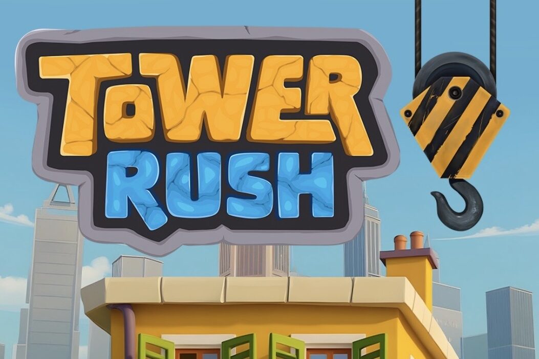 Tower Rush गेम की सच्चाई दिखाता हुआ इमेज जिसमें मोबाइल स्क्रीन पर गेम इंटरफेस, कमाई के दावे और Instagram वायरल वीडियो का संदर्भ दर्शाया गया है।